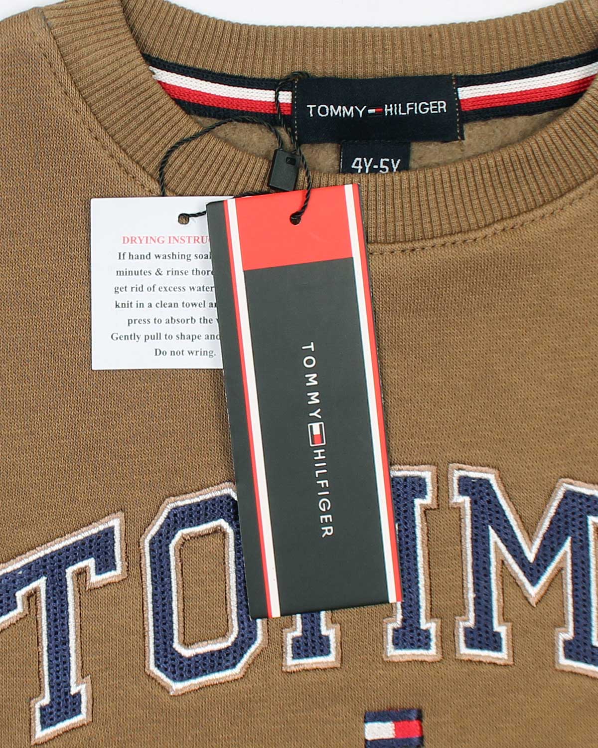 Exclusive Tommy. Kids Sweat - Brown