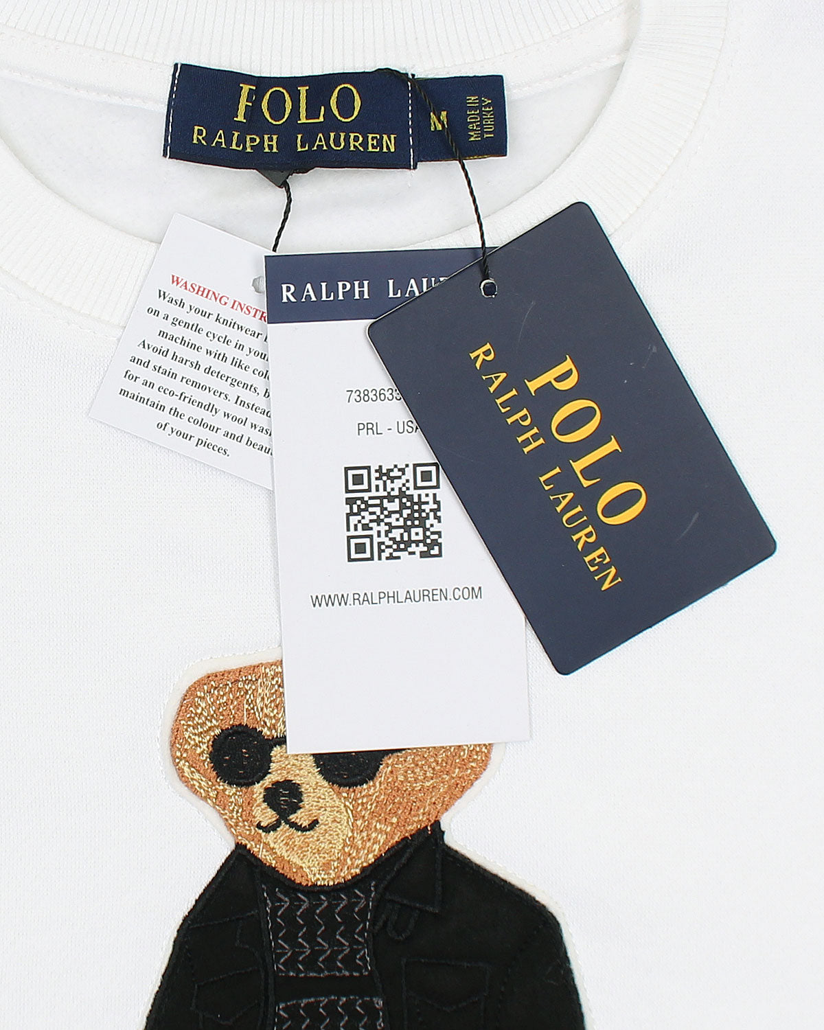 Exclusive Mens Bear Sweat - White