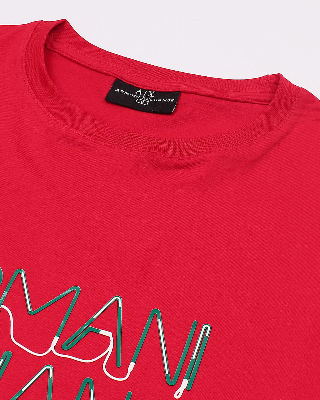 Exclusive A-X Signature Tee - Red