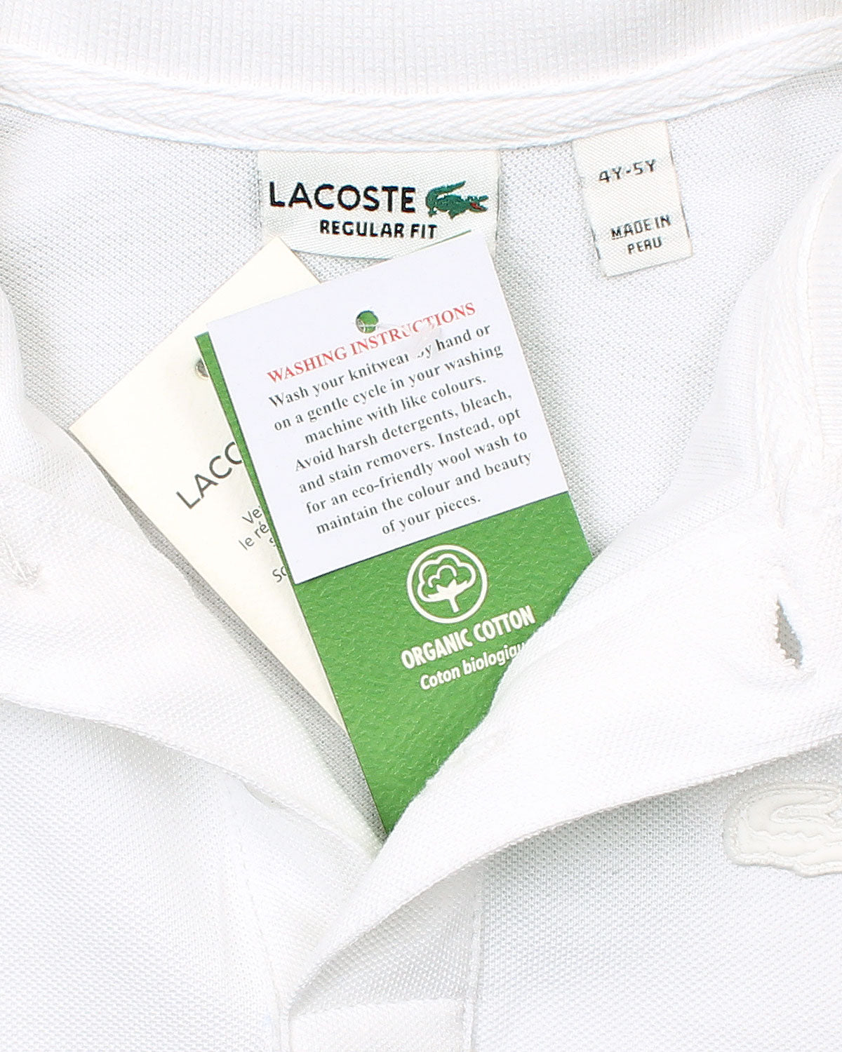 Premium Baby Girl Lac. Polo Shirt - White