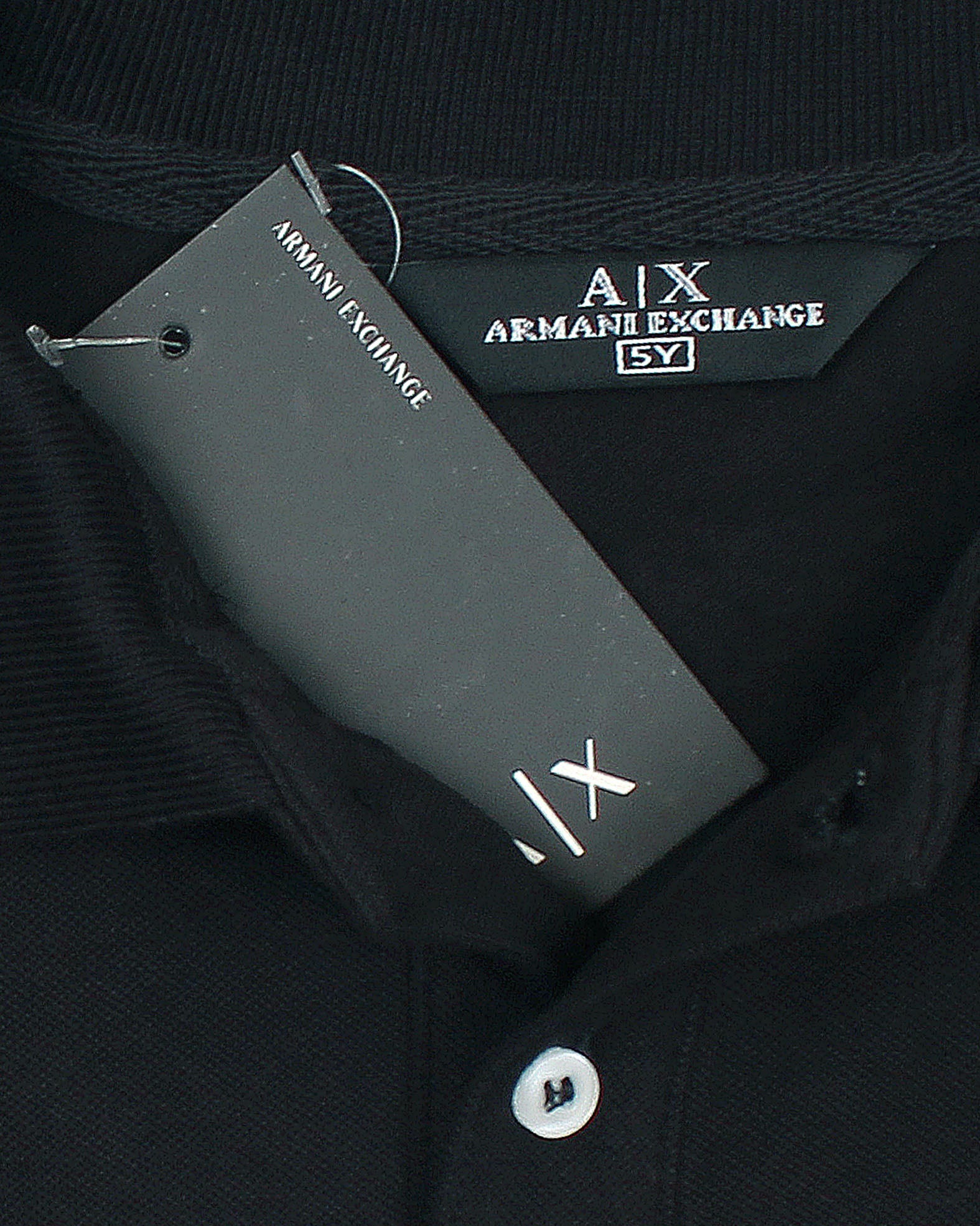 Premium A-X Kids Polo Shirt - Black
