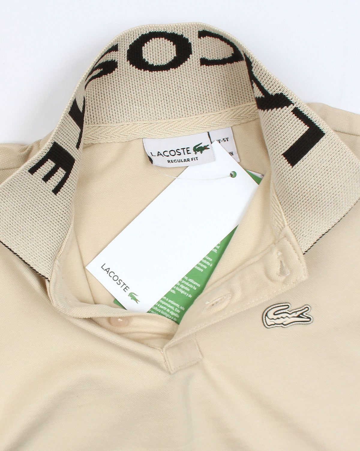 Collar D. Kids L-C-O-S-T Polo Shirt - Off White