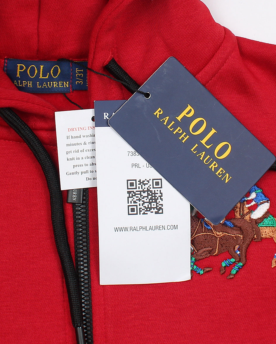 Exclusive Kids Pony Hood - Red