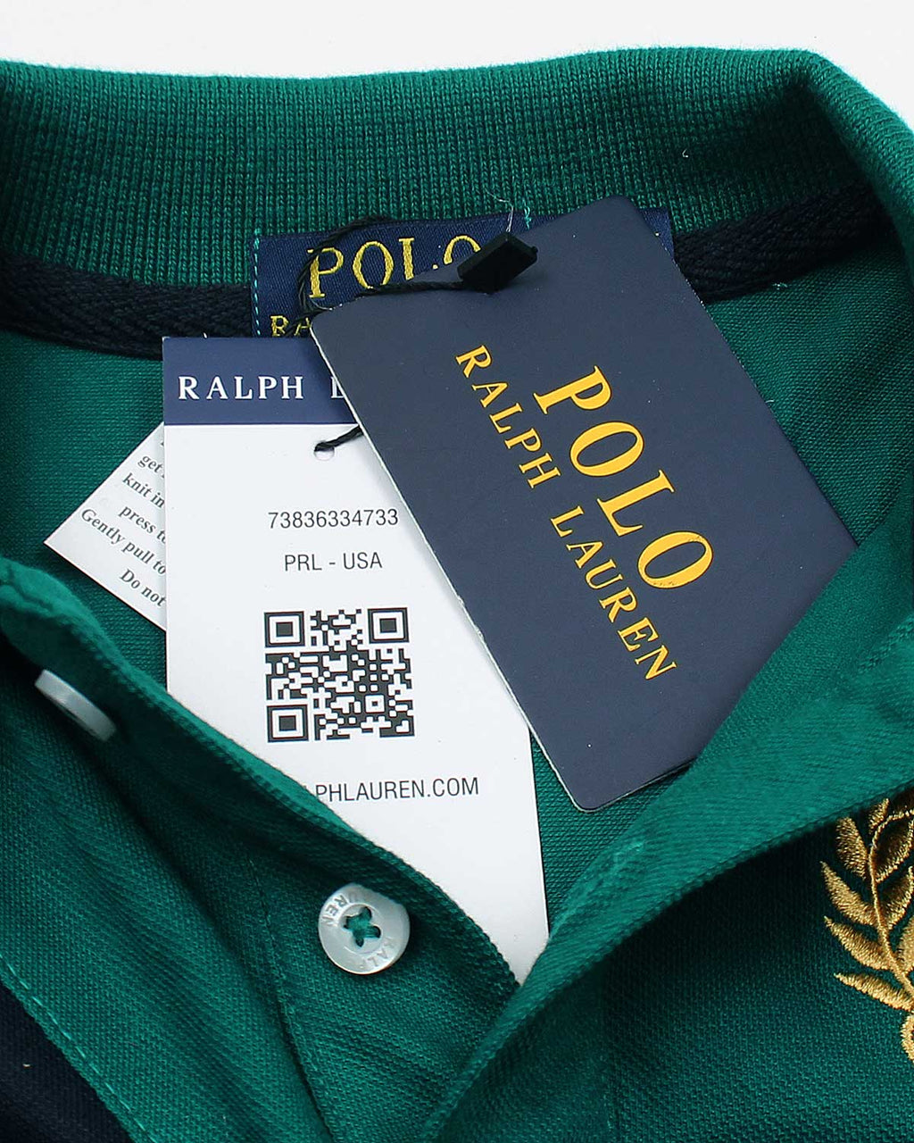 Premium Kids Motive Sig Panel Polo - Green