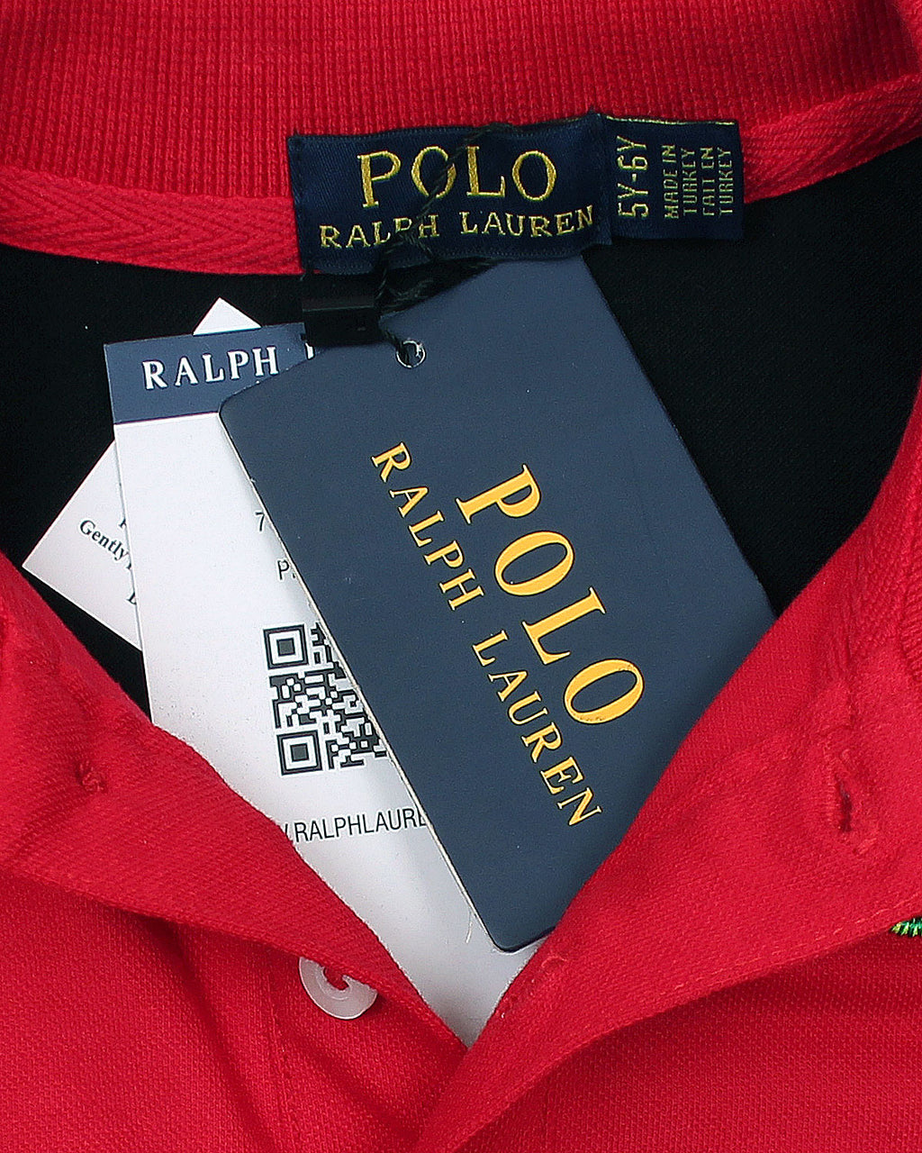 Premium Kids Coloured Polo - Red
