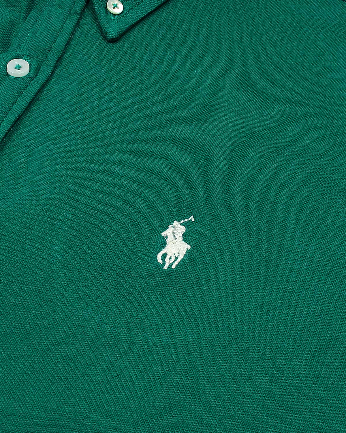 Premium Mesh Pique R/L Men Oxford Shirt - Black