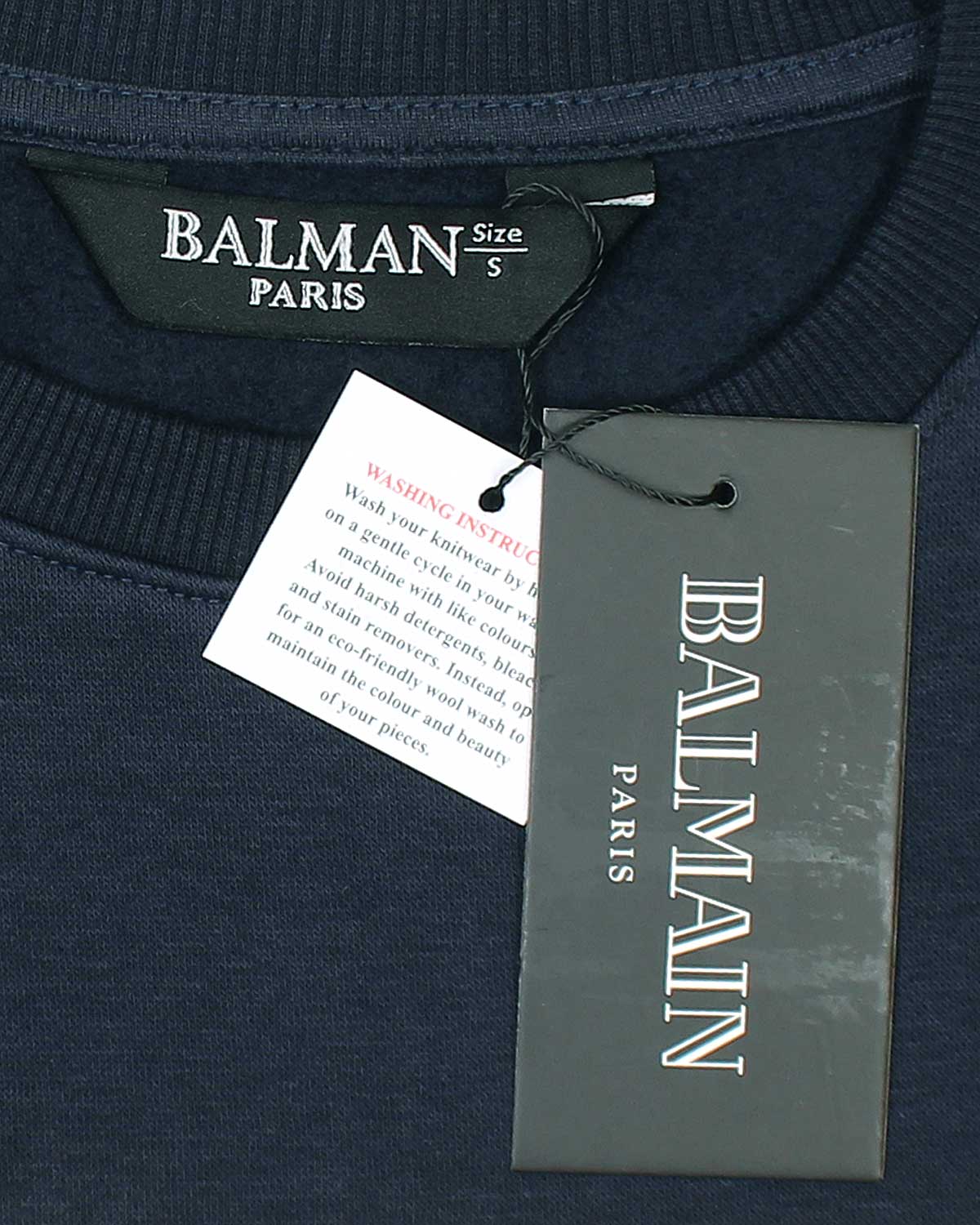 Exclusive B-L-M-N Gold Mens Sweat - Navy Blue