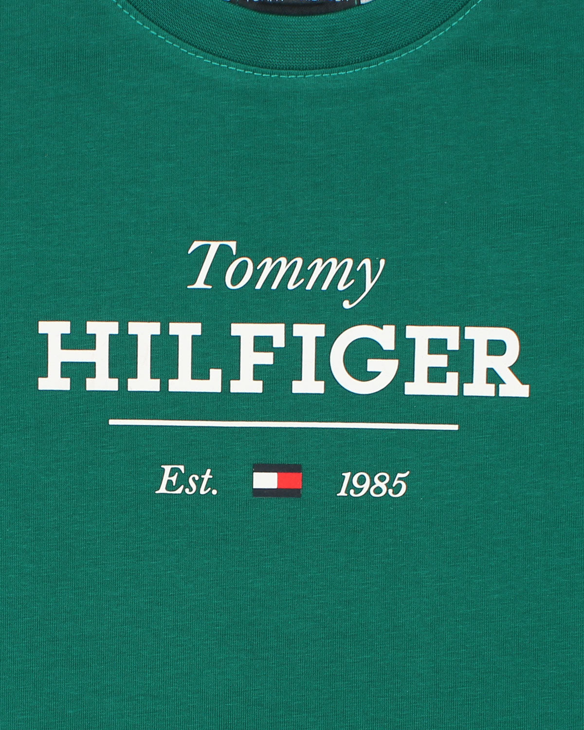Exclusive Hilfiger Girls Crop Top Tee - Premium Green