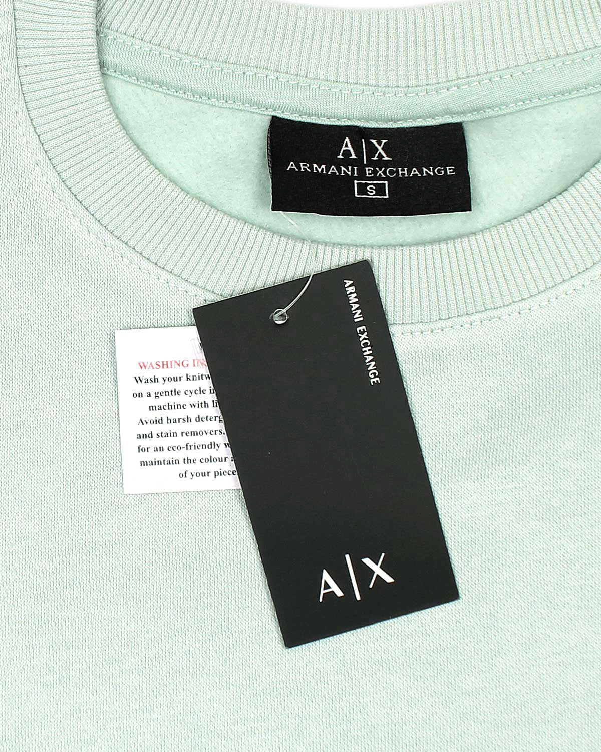 Exclusive A-X Mens Batch Sweat - C Green