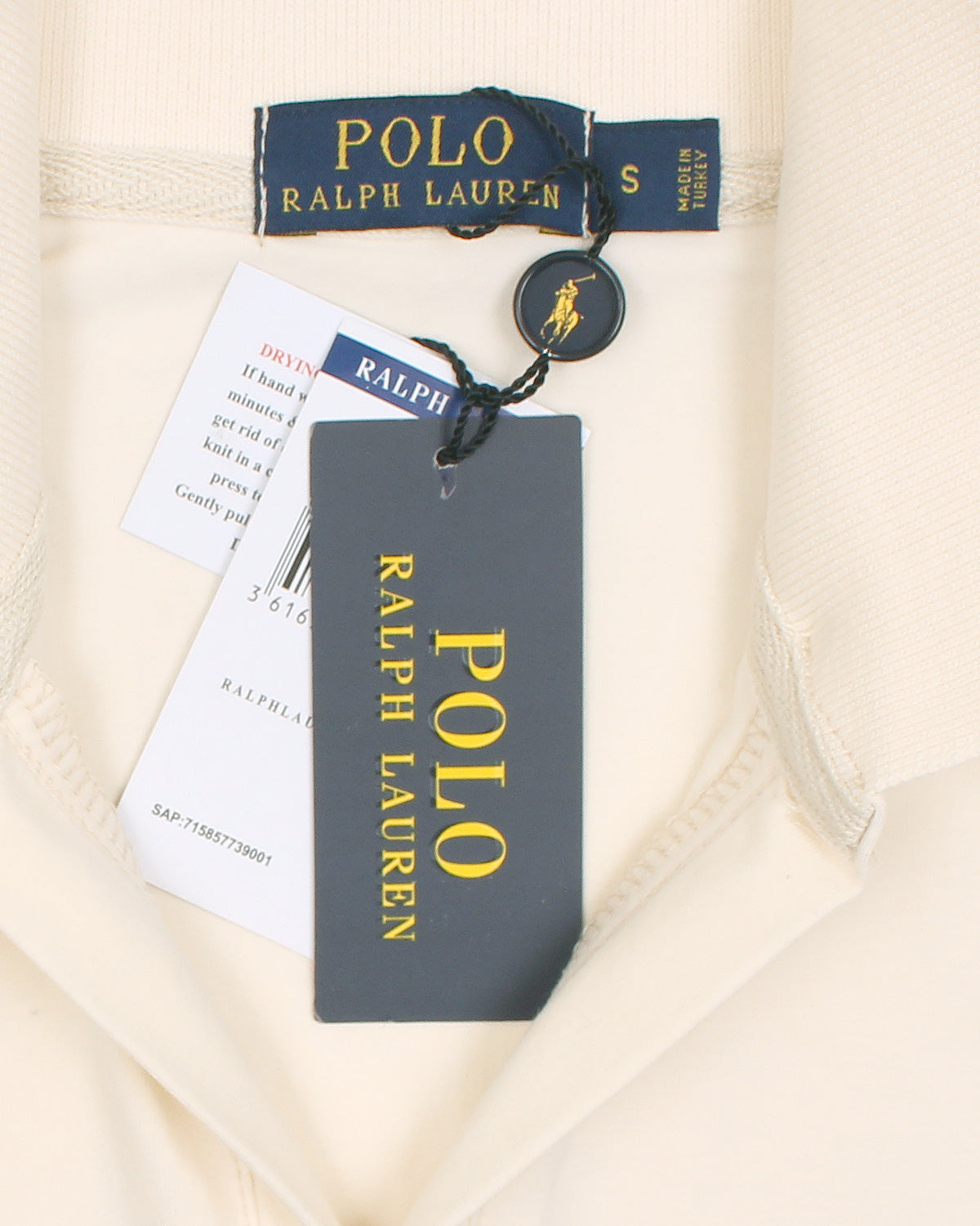 Iconic R-L Johnny Collar Polo - Off White