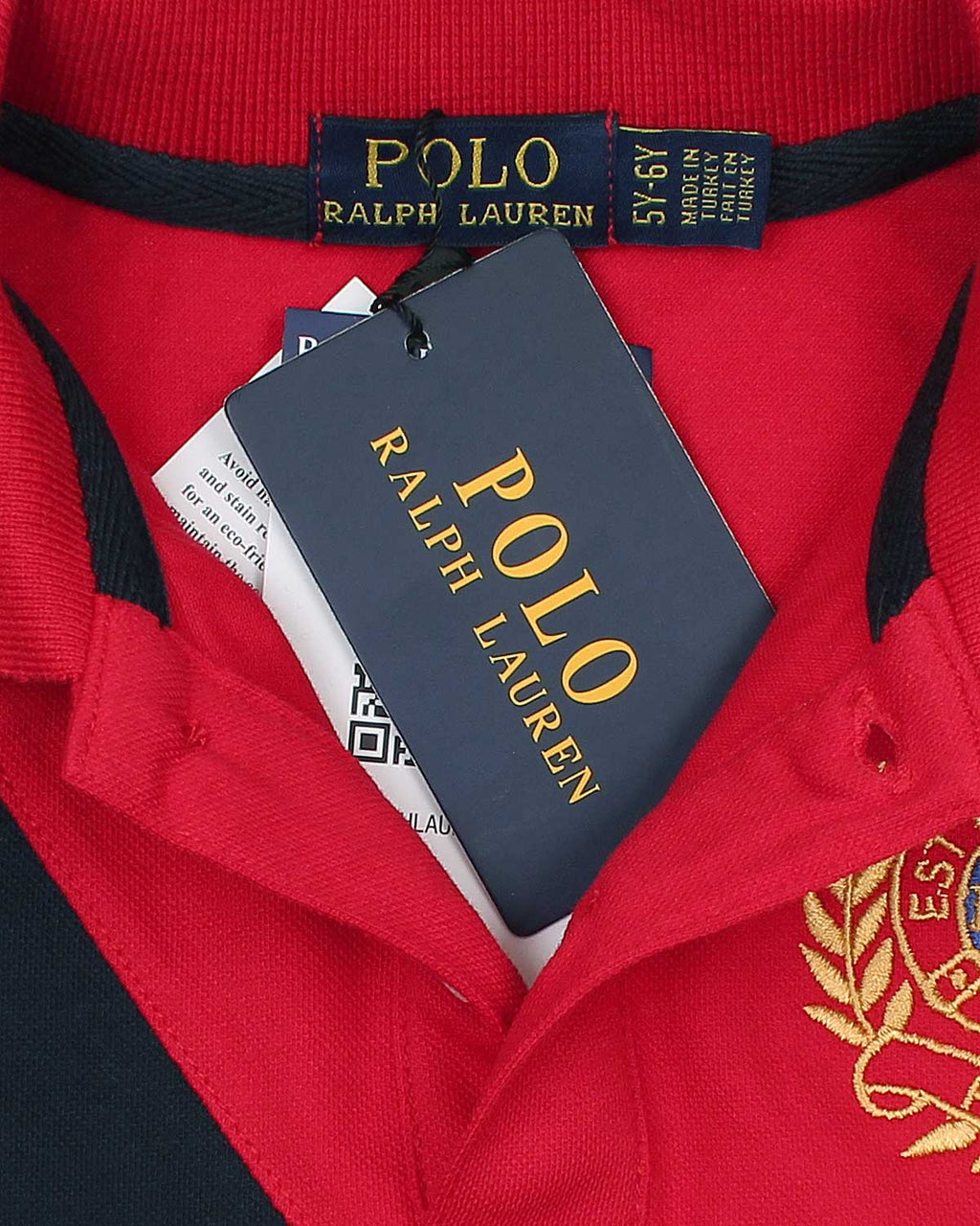 Premium Kids Motive Sig Panel Polo - Red