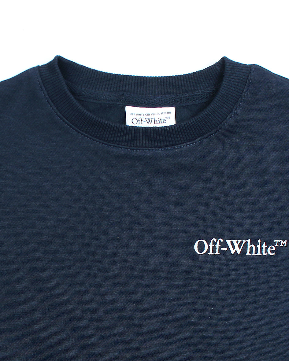 Premium Off-W Boys Sweat - Navy Blue