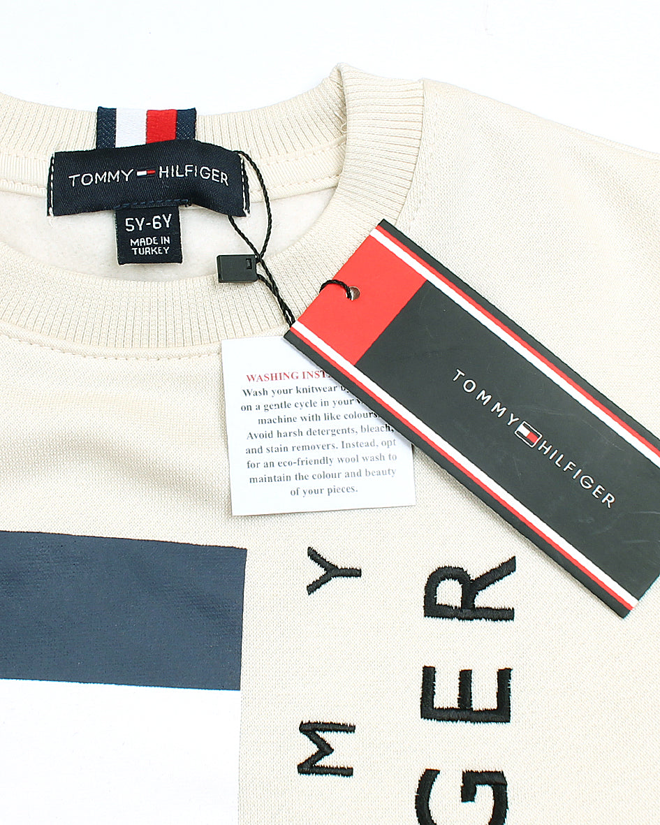 Premium T-H Boys Sweat - Off-White