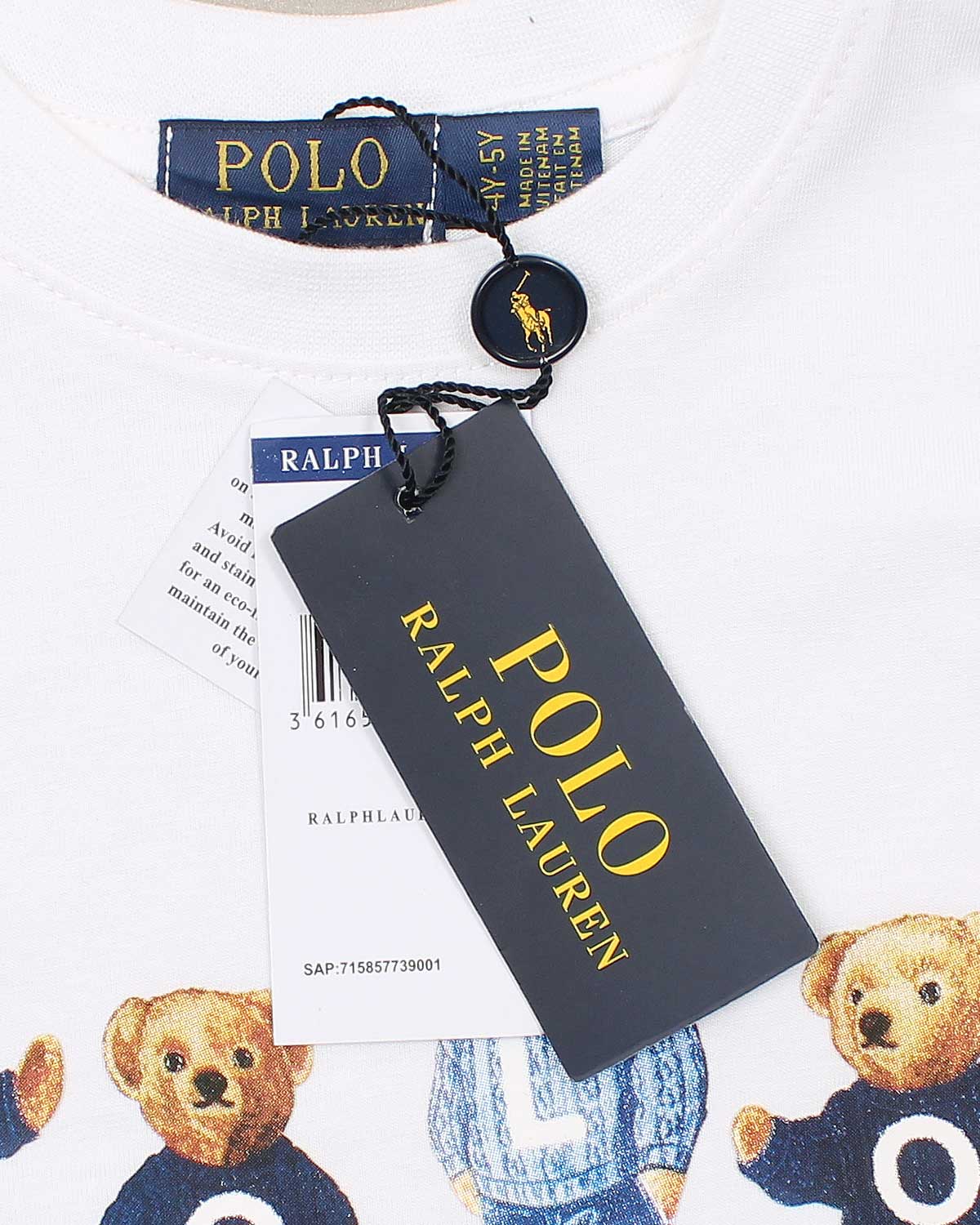 Premium Kids Bear T Shirt - White