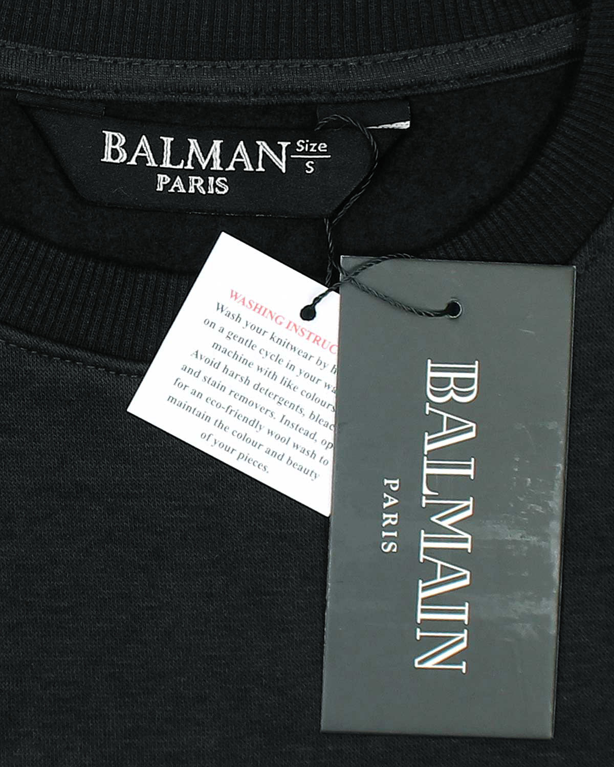 Exclusive B-L-M-N Gold Mens Sweat - Black