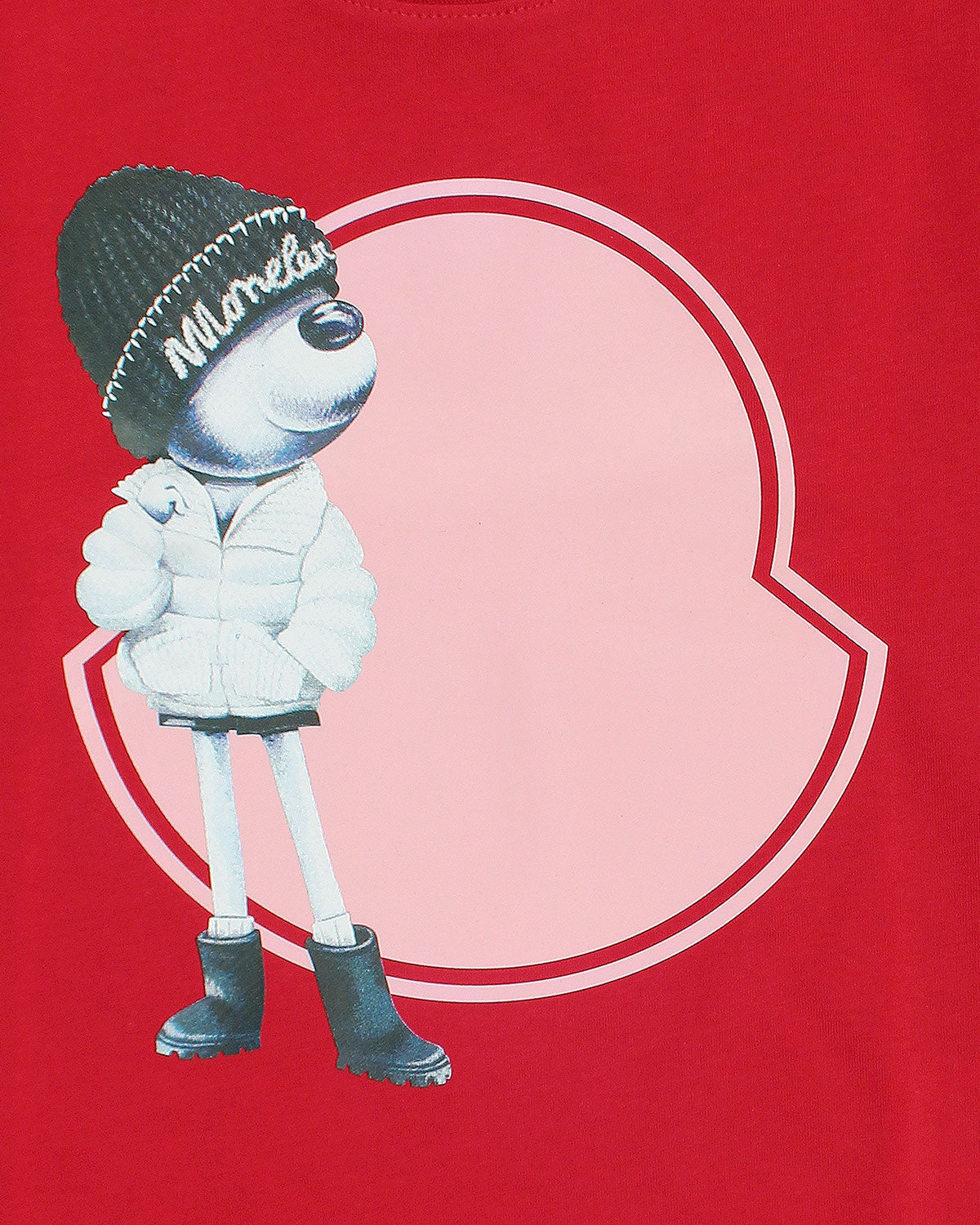 Premium Mon. Bear Girls Tee - Red