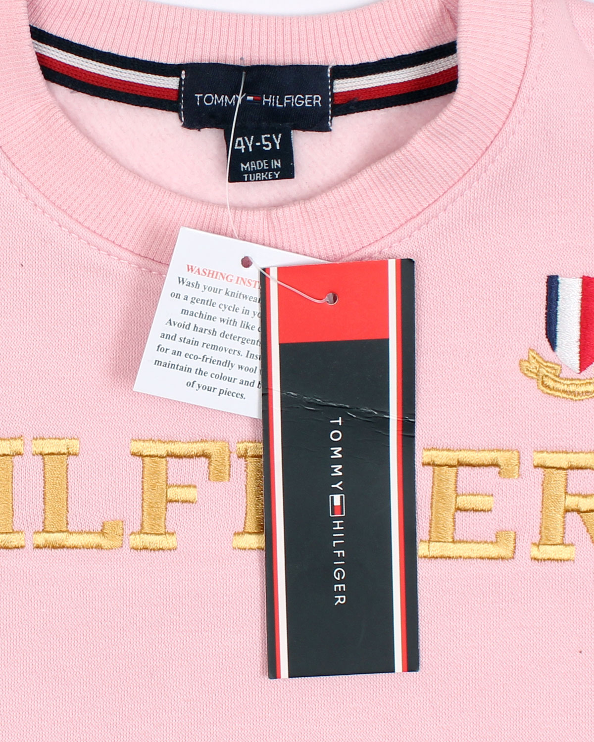 Tommy Kids Logo Tracksuit Set – Pink