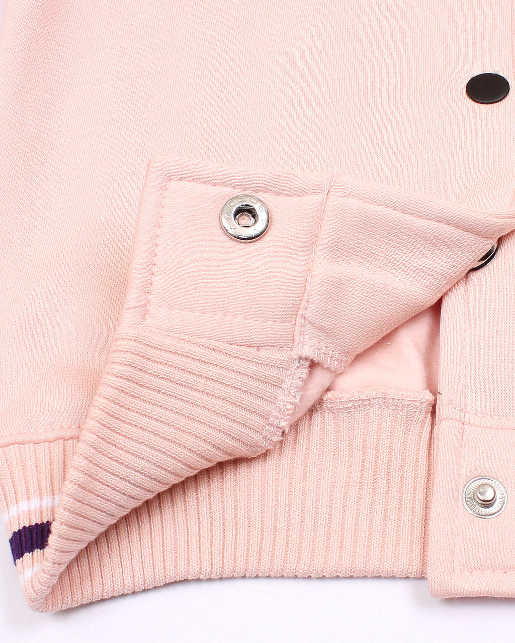 Kids Classic Baseball Jacket - Pink