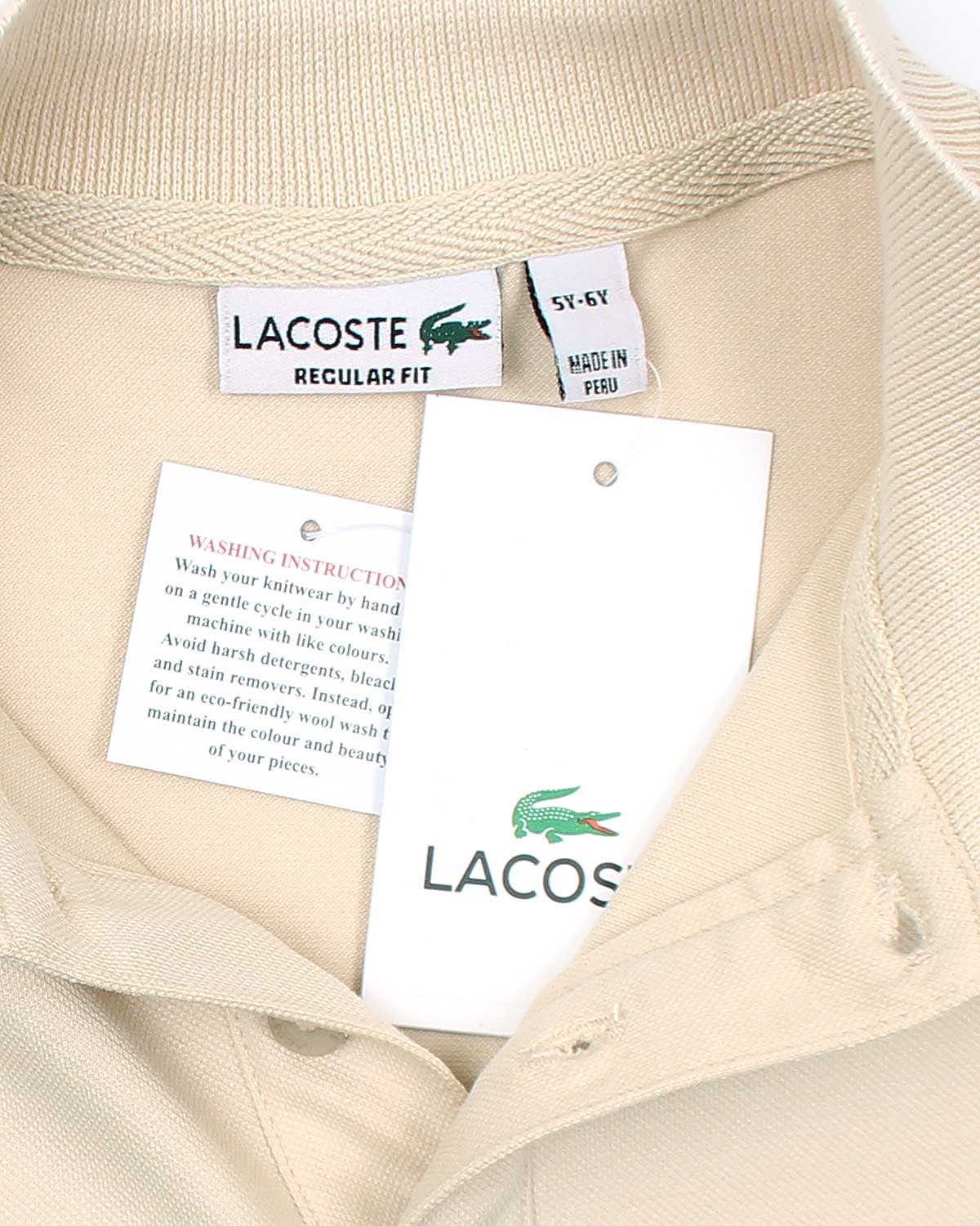 Exclusive Kids L-C-S-T Croc Polo - Off White