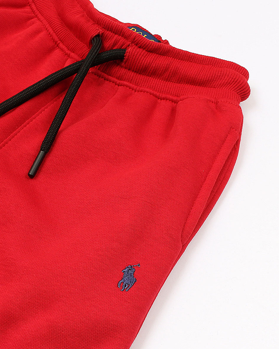 Iconic Winter Kids Basic Pony Fleece Trouser - Red