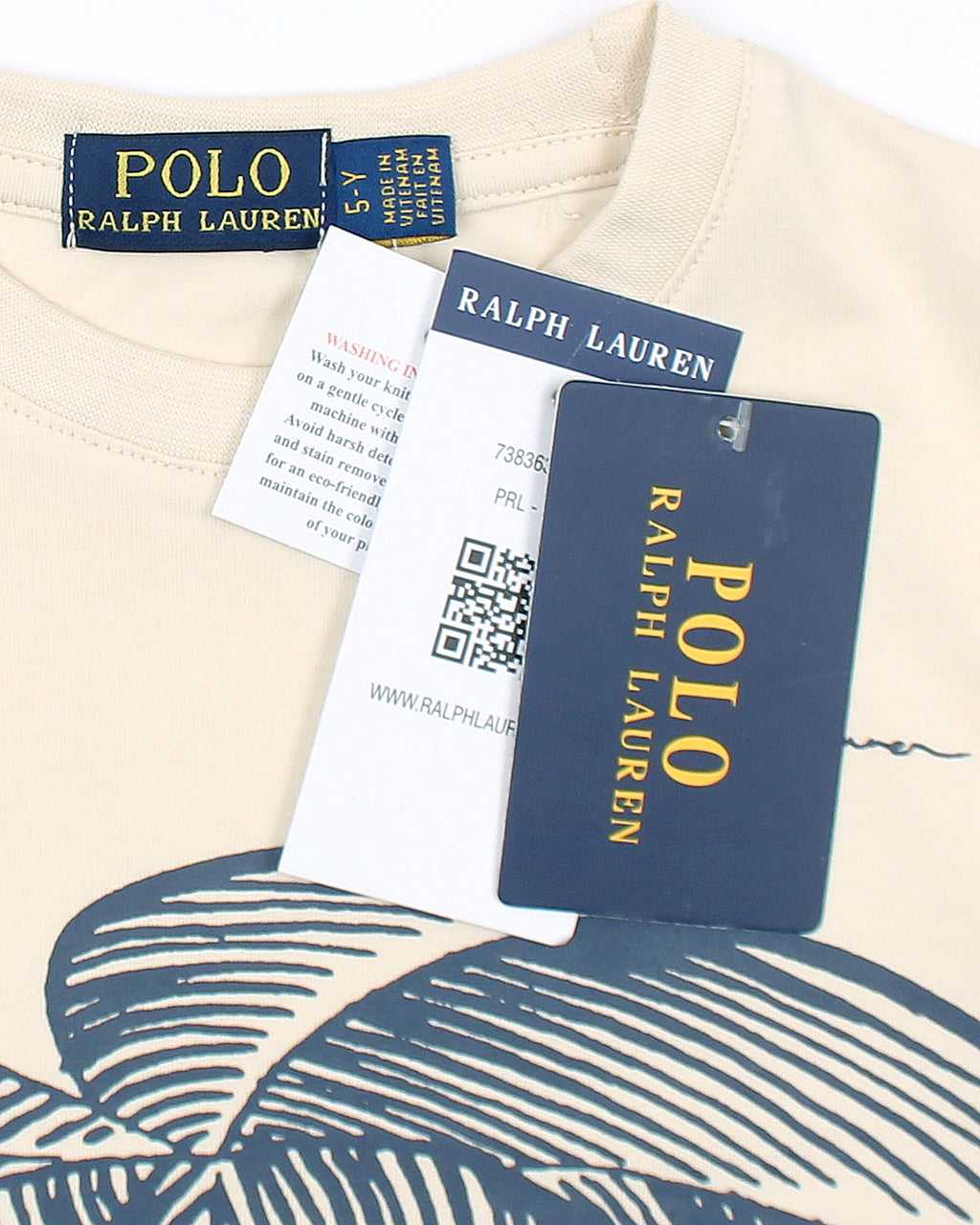 Exclusive R/L Palm Tee - Off White