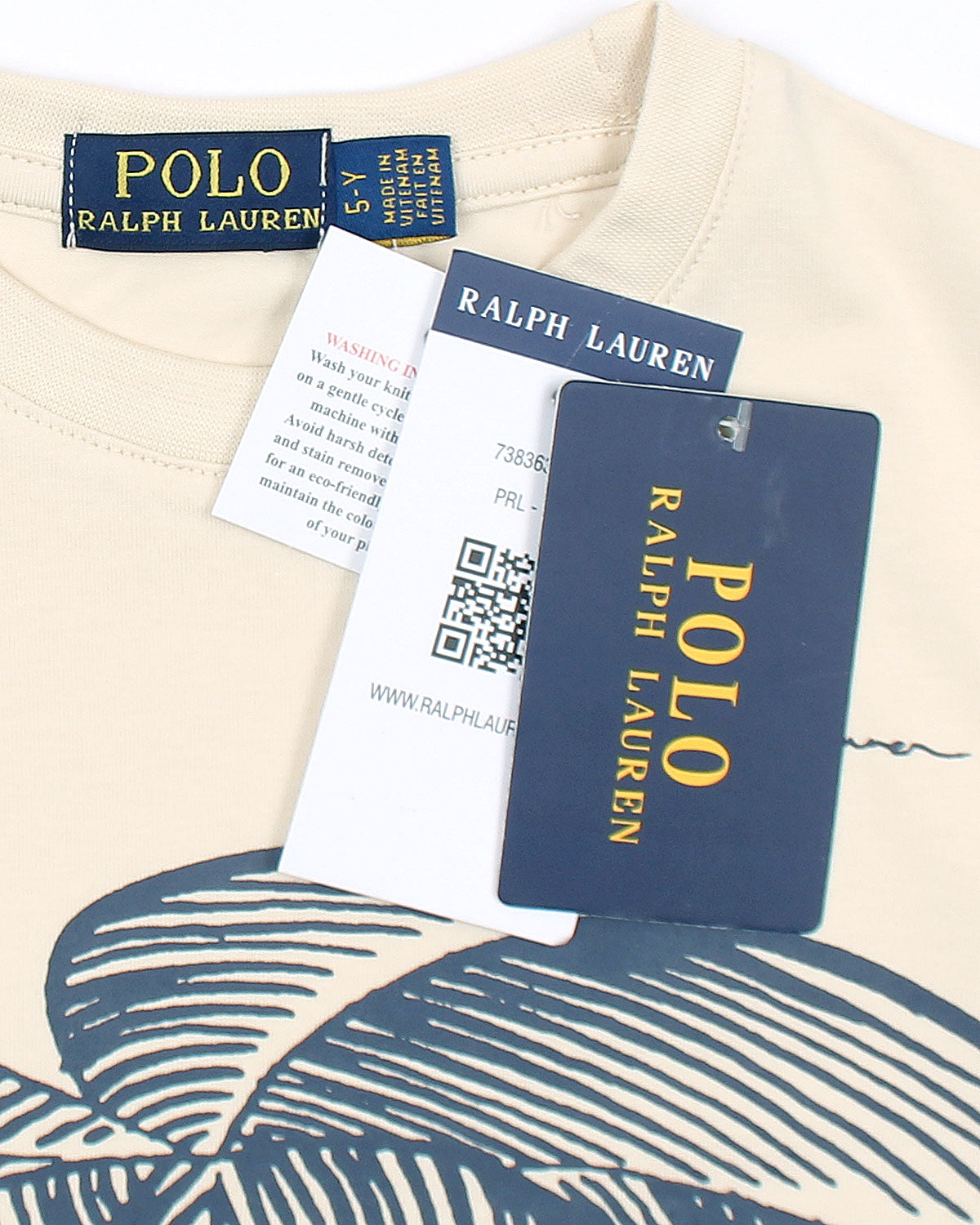 Exclusive R/L Palm Tee - Off White