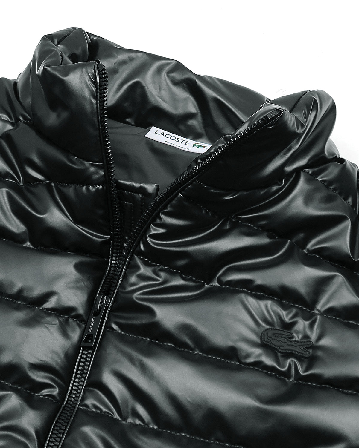 Premium Mens Quilted Nylon L-C-O-S-T Gillet - Black