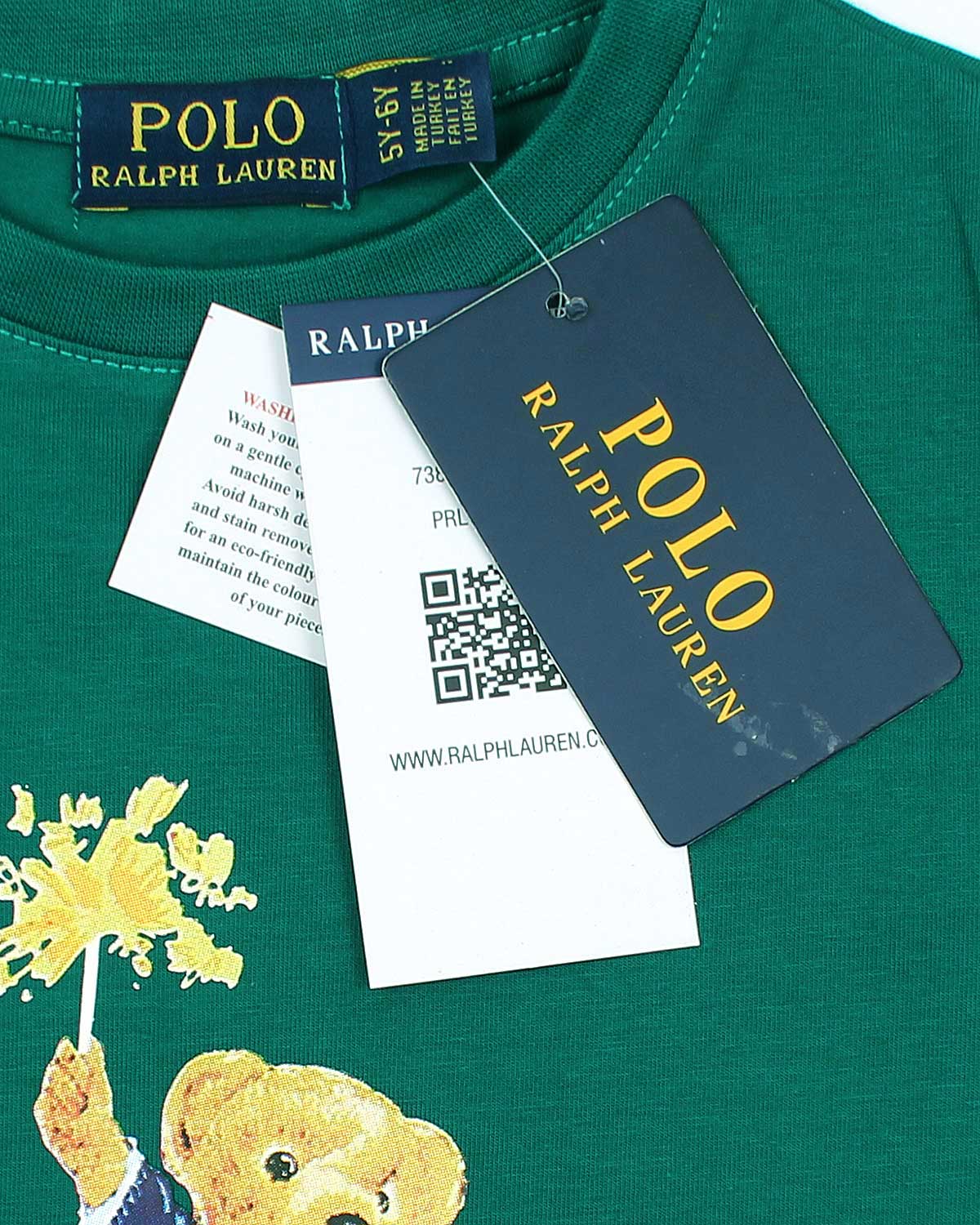 Exclusive Kids Flowes Bear Tee - Green