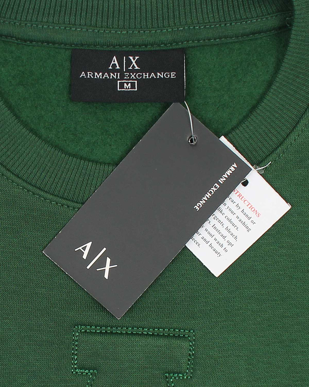 Exclusive A-X Men Embossed Sweat - Green