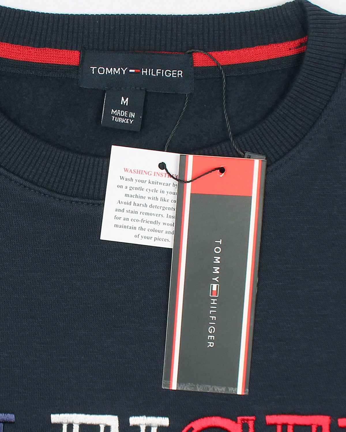 Premium Mens Flag Tommy Sweat - Navy Blue
