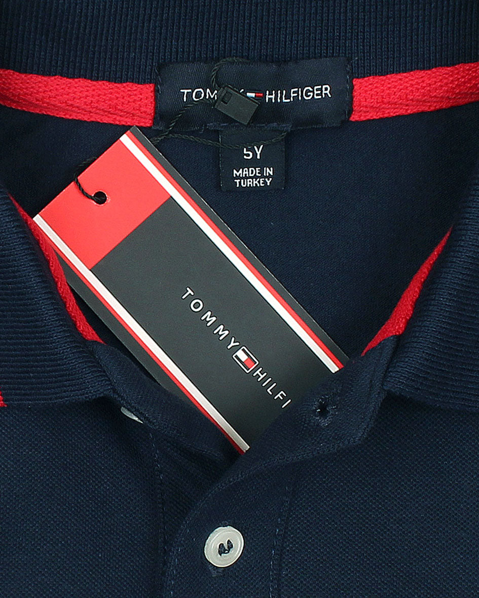 Exclusive Tommy Kids Polo Shirt - Navy Blue