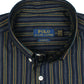 Premium Down Button Lined Shirt - Golden & Blue