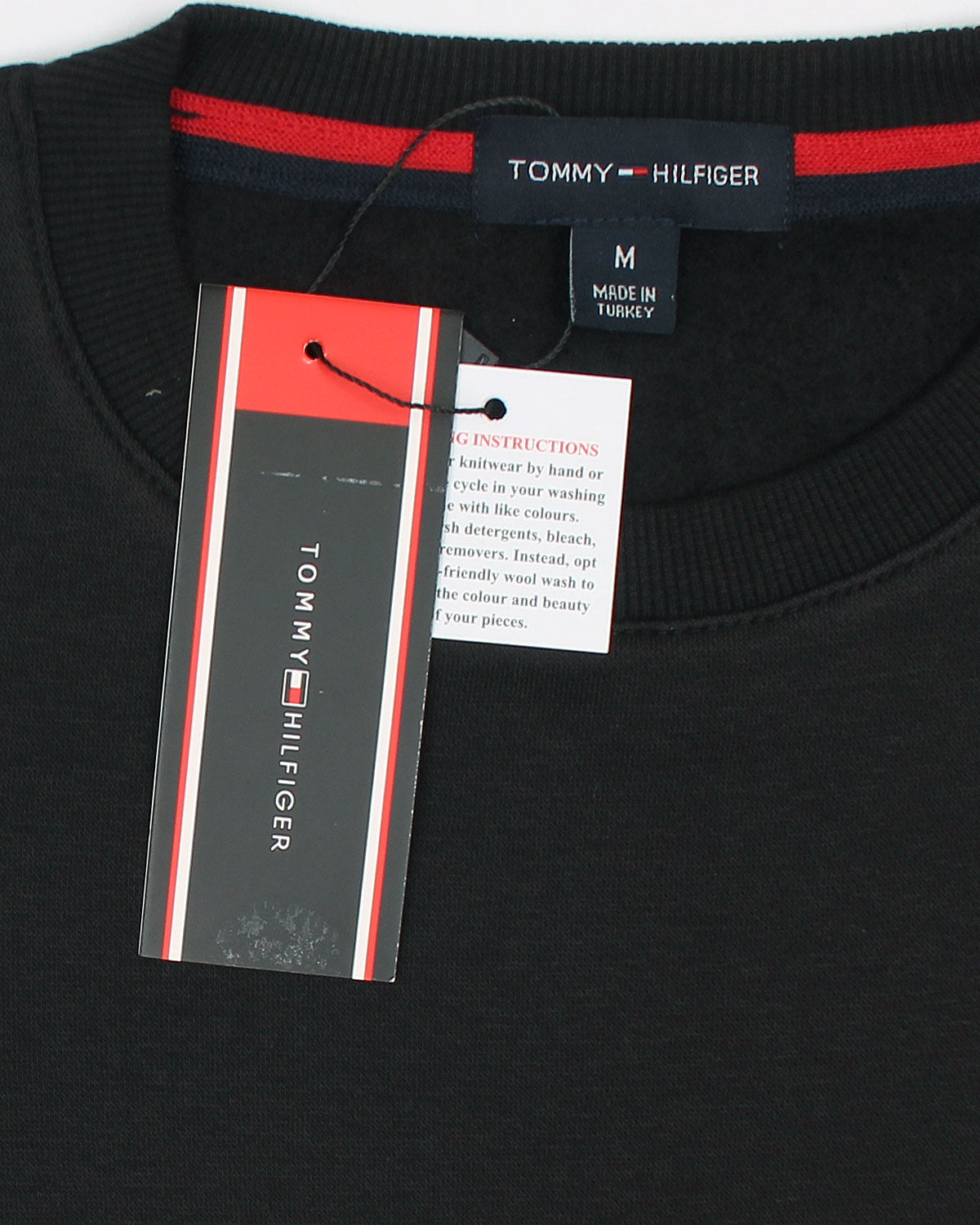 Premium Mens Flag Tommy Sweat - Black
