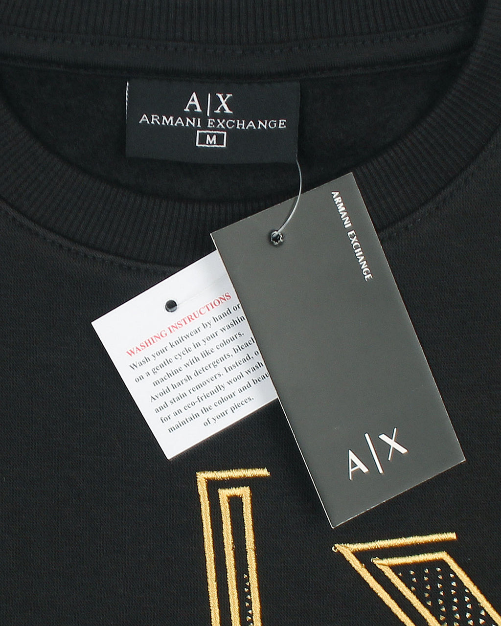 Premium A-X Gold Mens Sweat - Black