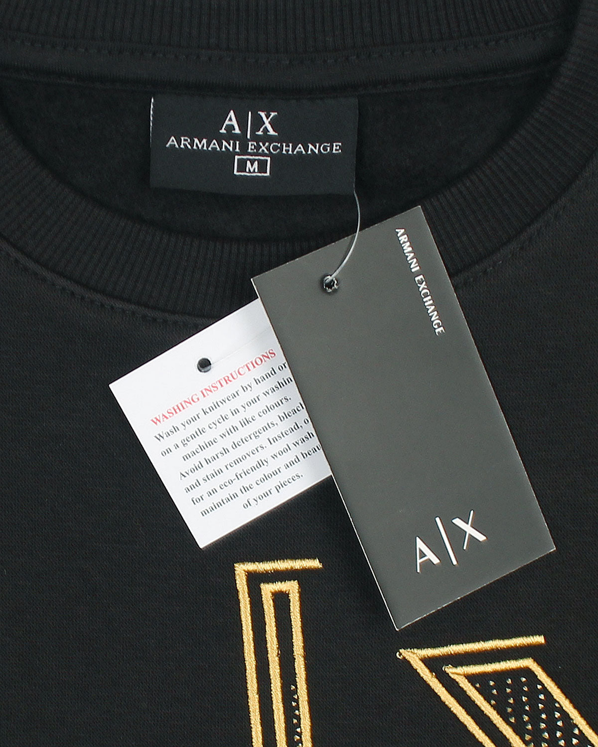 Premium A-X Gold Mens Sweat - Black