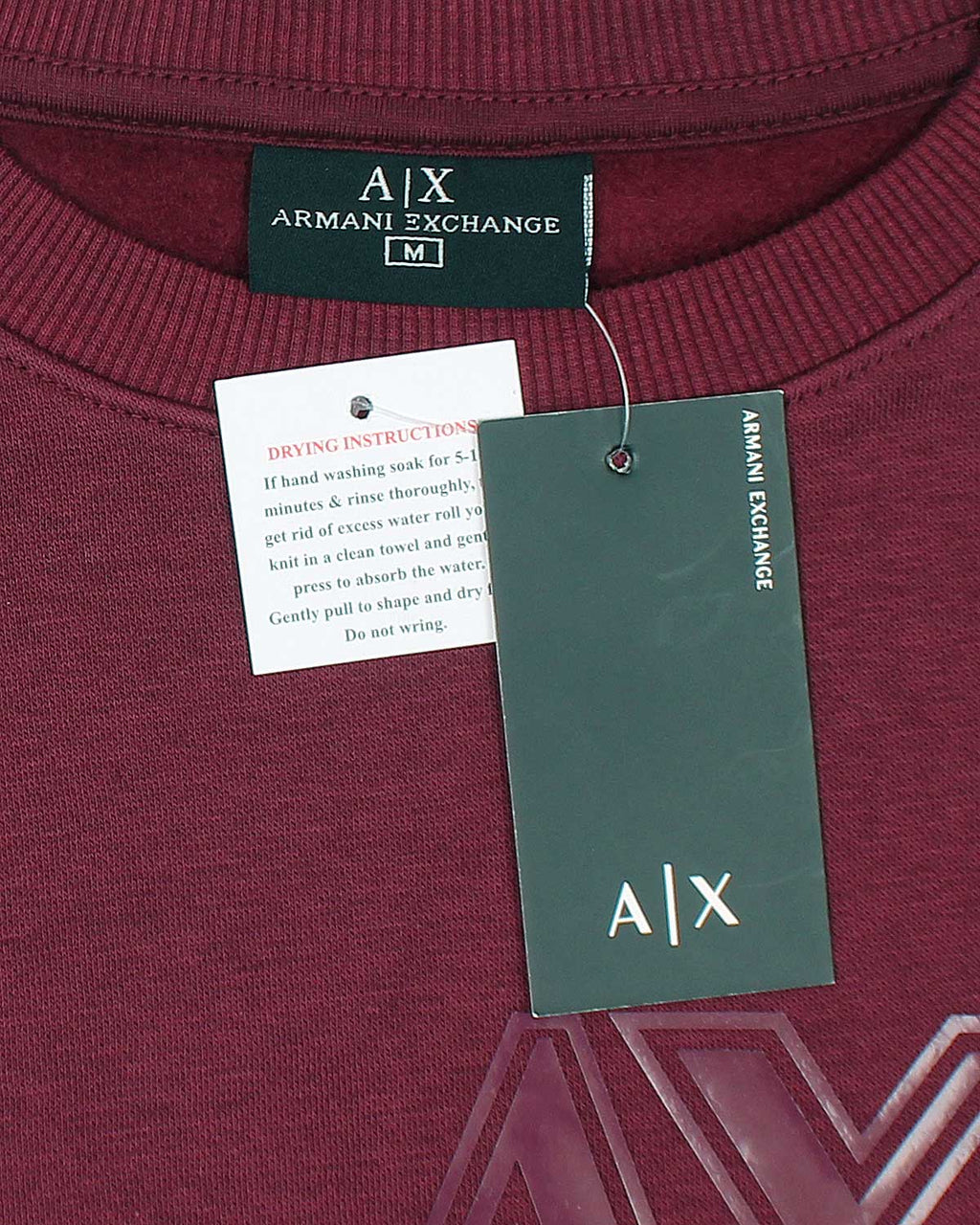 Exclusive A-X Mens Designer Sweat - Maroon
