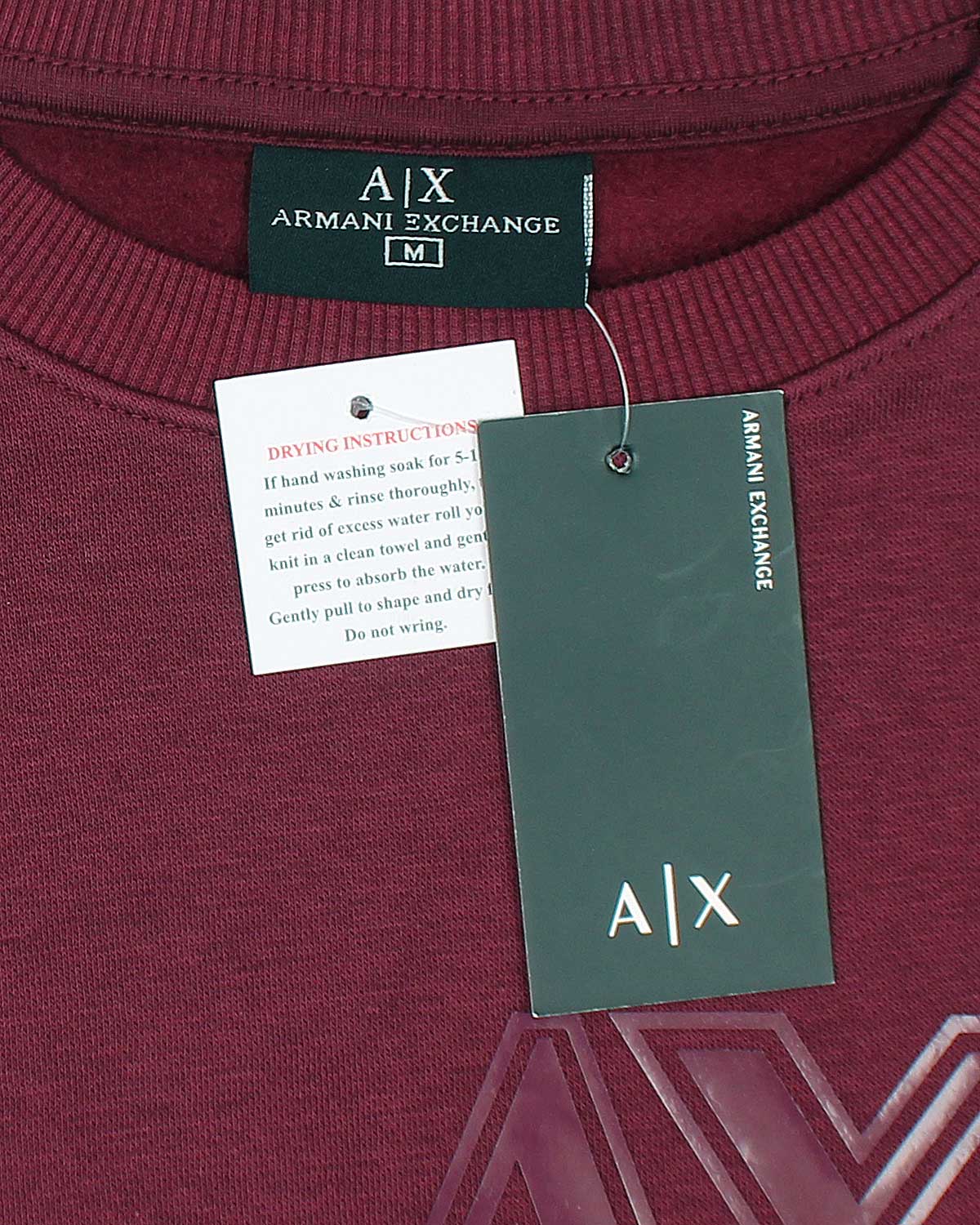 Exclusive A-X Mens Designer Sweat - Maroon