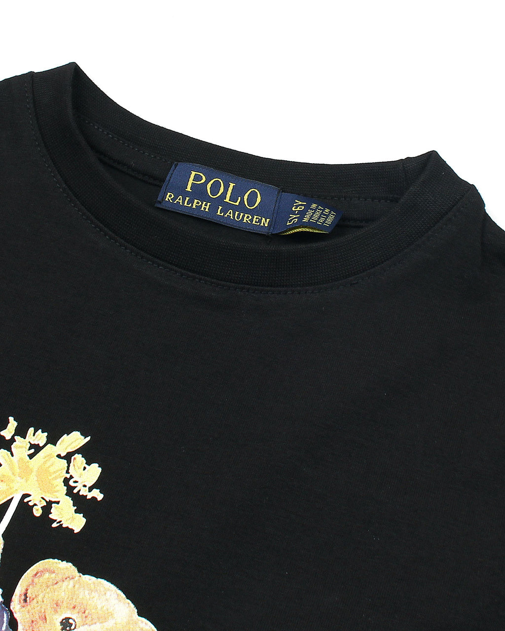 Exclusive Kids Flowes Bear Tee - Black