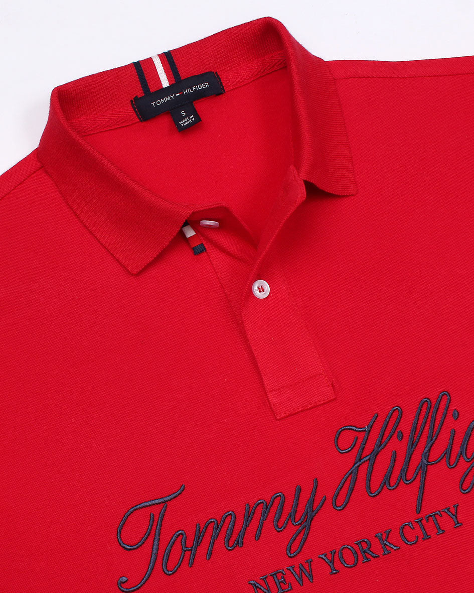 Premium Emb Tommy Polo - Red