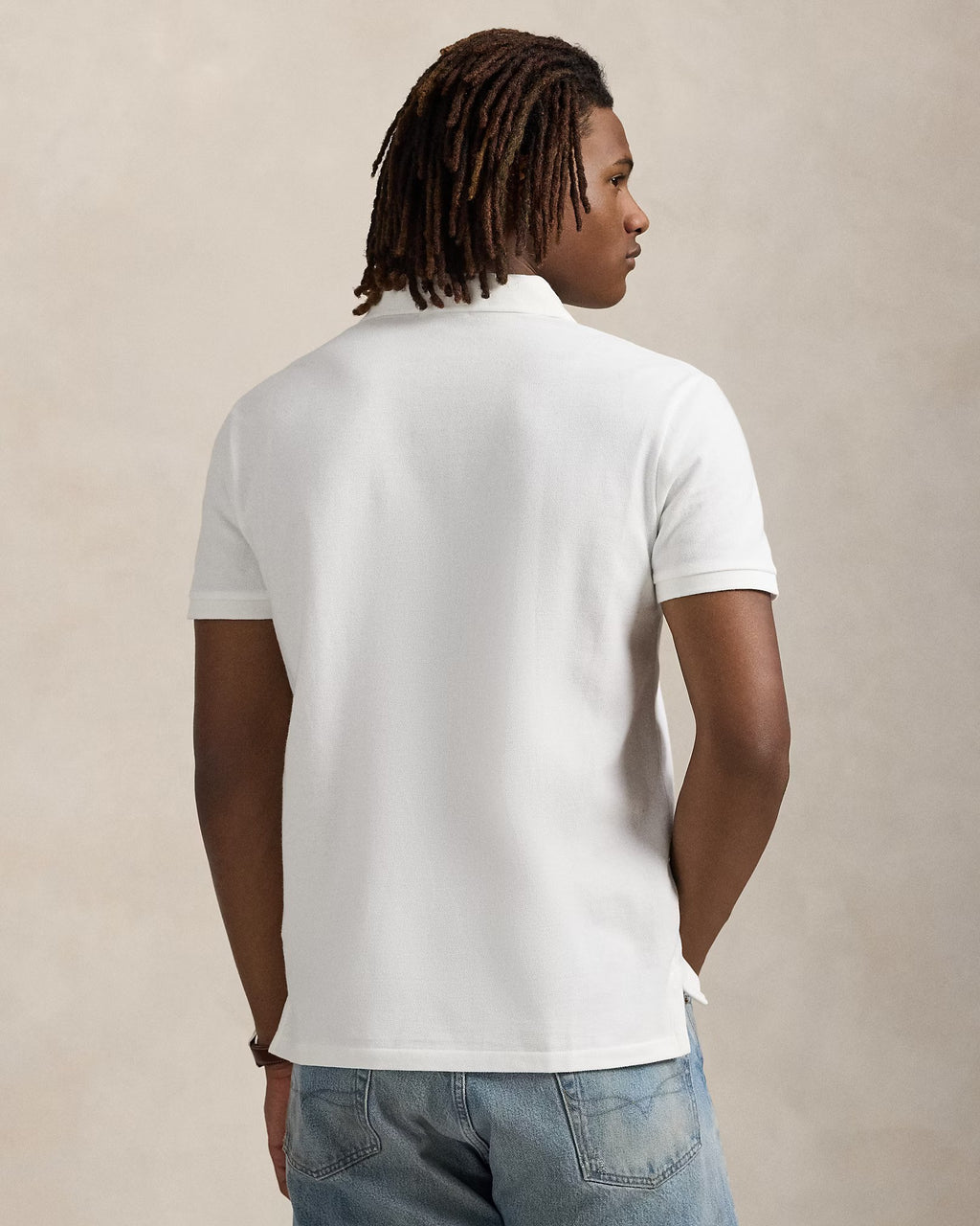 Iconic Mesh Men Polo Shirt - White