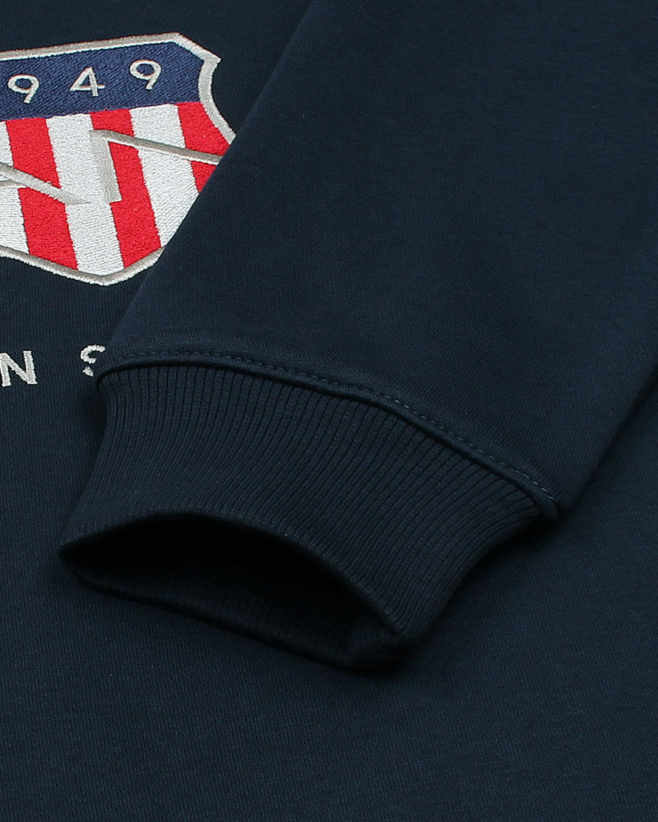 Exclusive G-A-N-T Sweat - Navy Blue