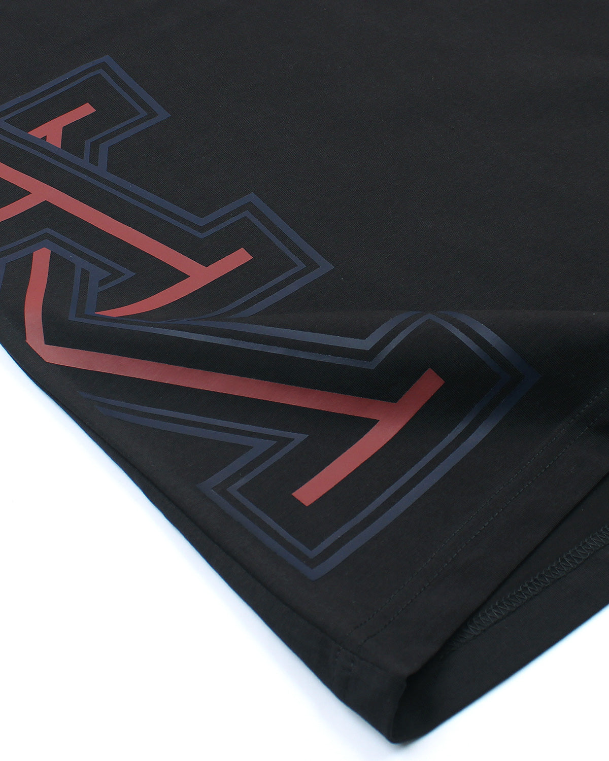 Men's A-X Side Graphic T Shirt - Black