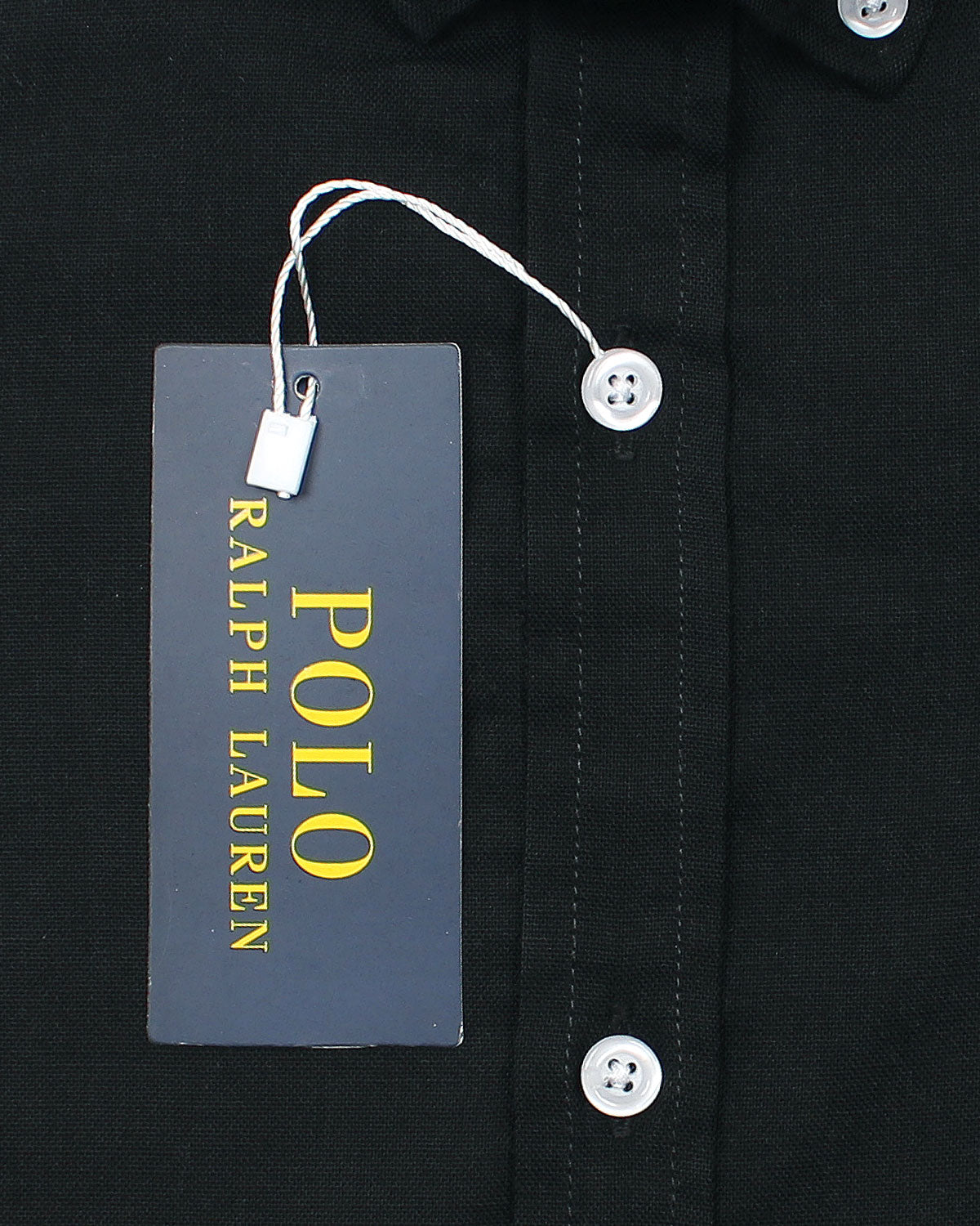 Kids Button Down Oxford Shirt - Black