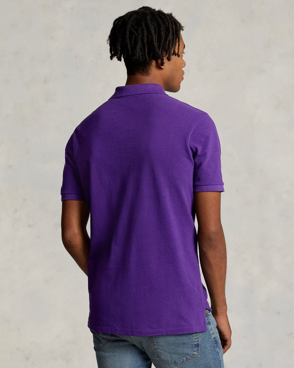 Iconic Mesh Men Polo Shirt - Purple