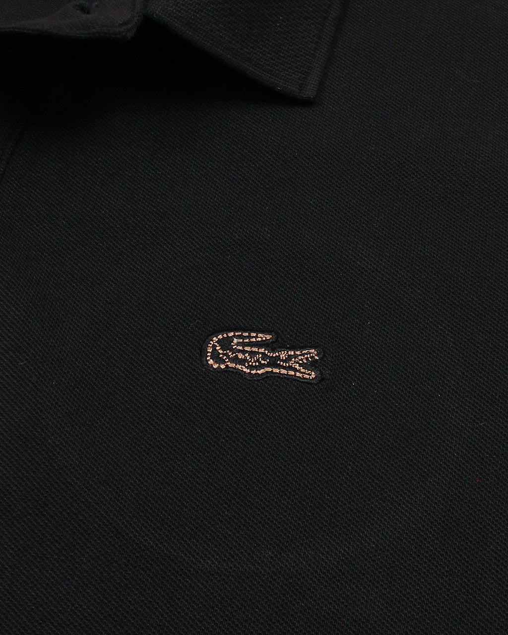 Premium Mesh L/C Men Polo Shirt - Black