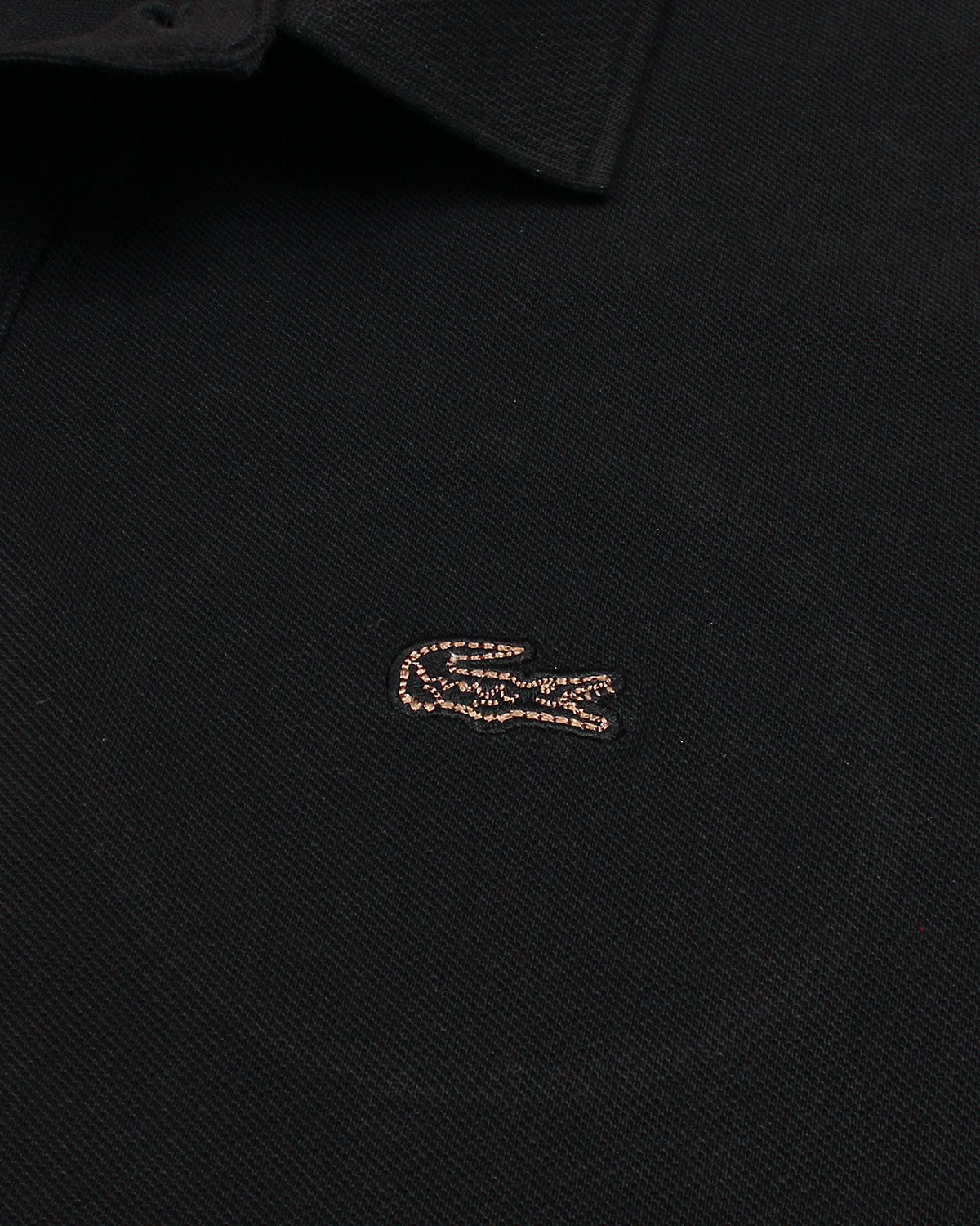 Premium Mesh L/C Men Polo Shirt - Black