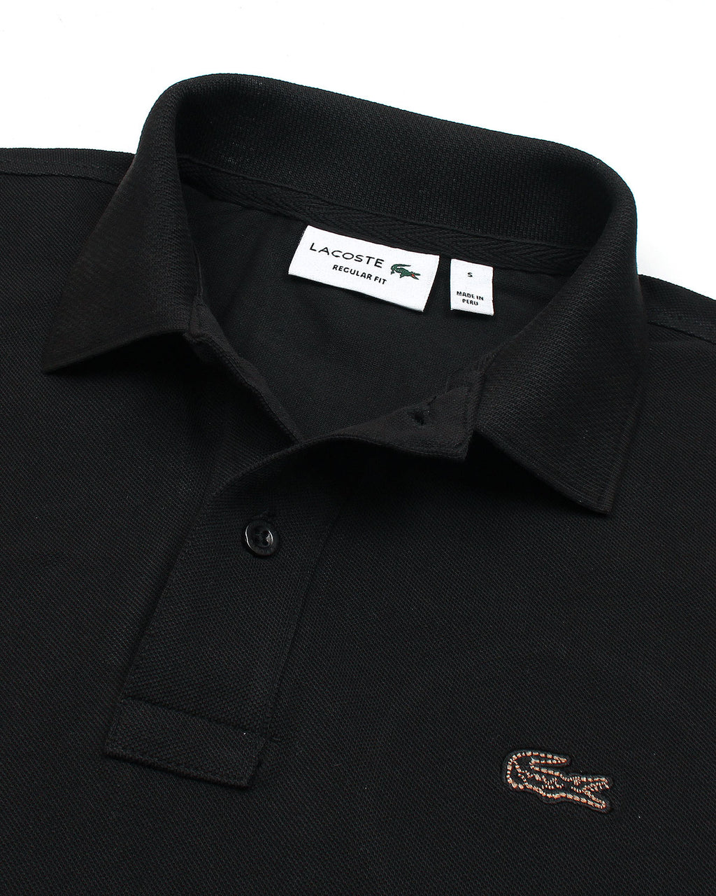Premium Mesh L/C Men Polo Shirt - Black