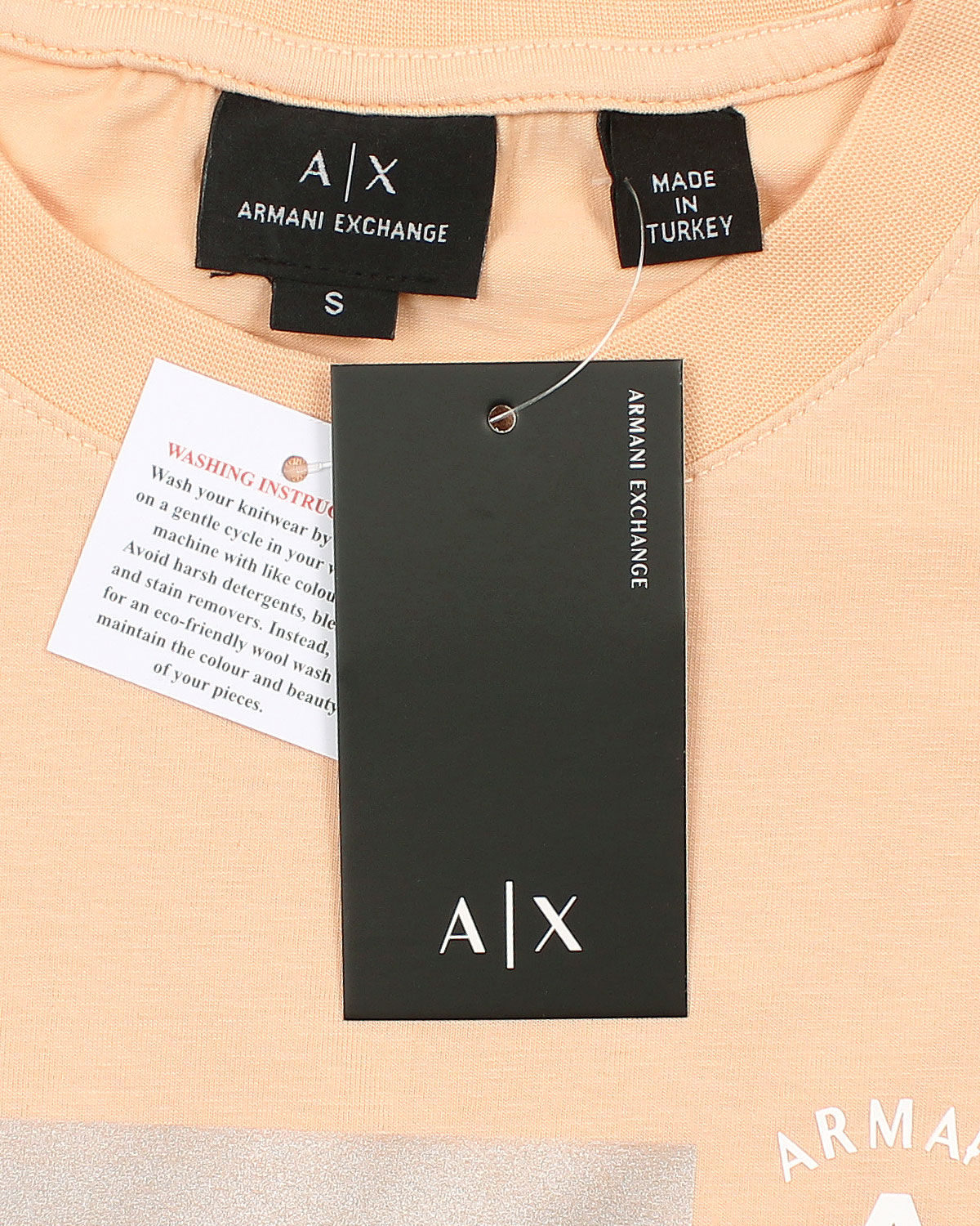 Men's A-X Iconic T Shirt - Peach