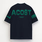 Lac. Men's Oversized Graphic Logo T-Shirt – Navy Blue