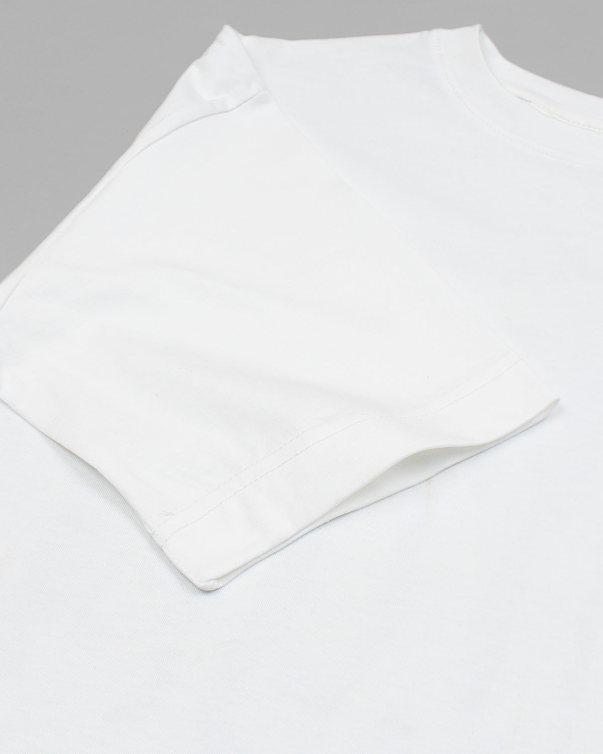Lac. Oversized Front Back Men Tee - White